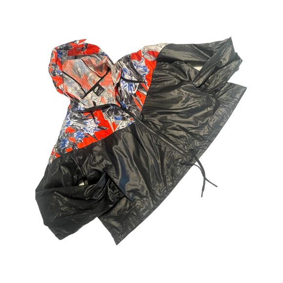 Nike Jackets & Blazers - Nike Women's Floral Windbreaker Jacket 1X Black Red Blue Crop